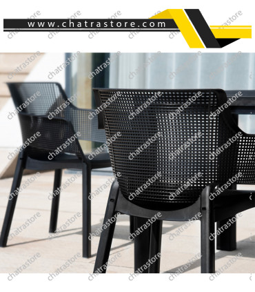 صندلی پلاستیکی پولاد مدل تیارا (بسته 4عددی)