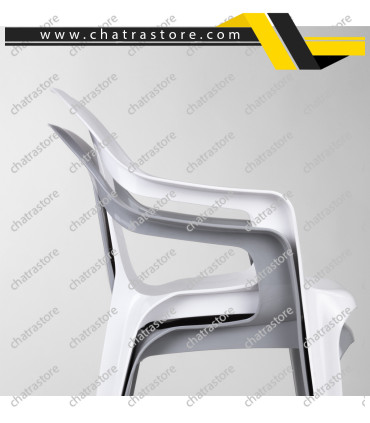 صندلی پلاستیکی پولاد مدل سولارا(بسته 6عددی)