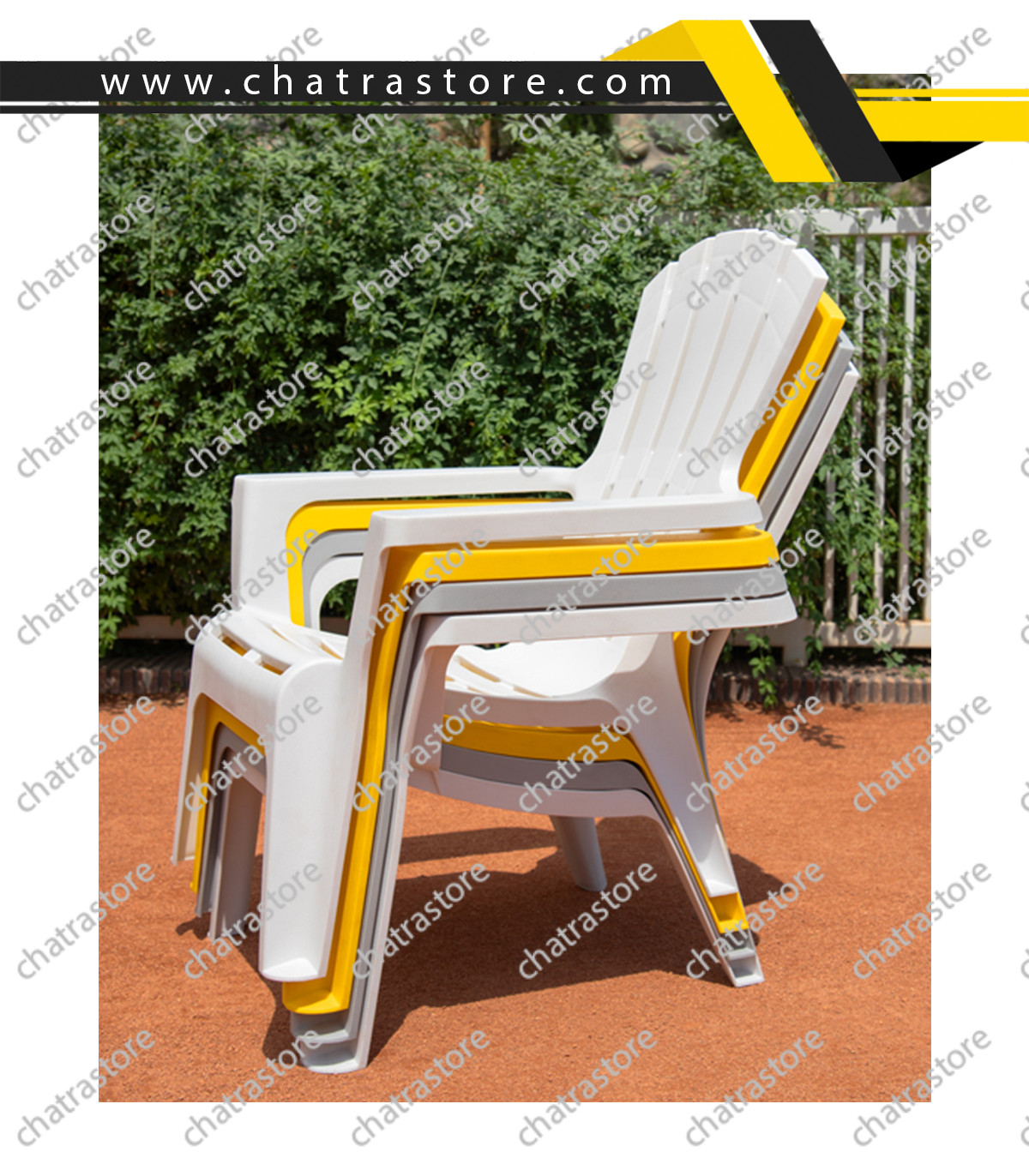 صندلی پلاستیکی پولاد - مدل ماسکوکا