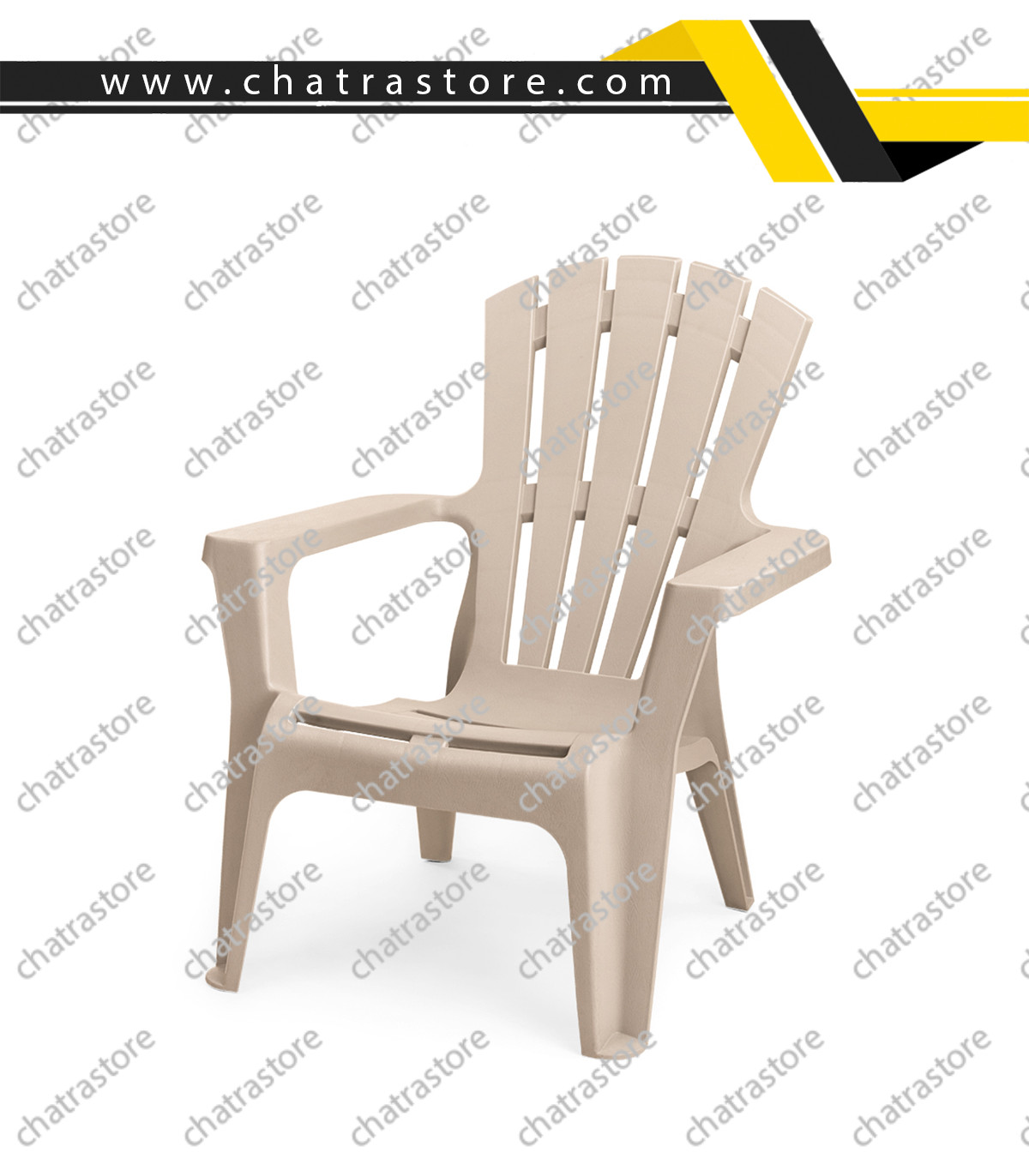 صندلی پلاستیکی پولاد مدل ماسکوکا(بسته 4عددی)