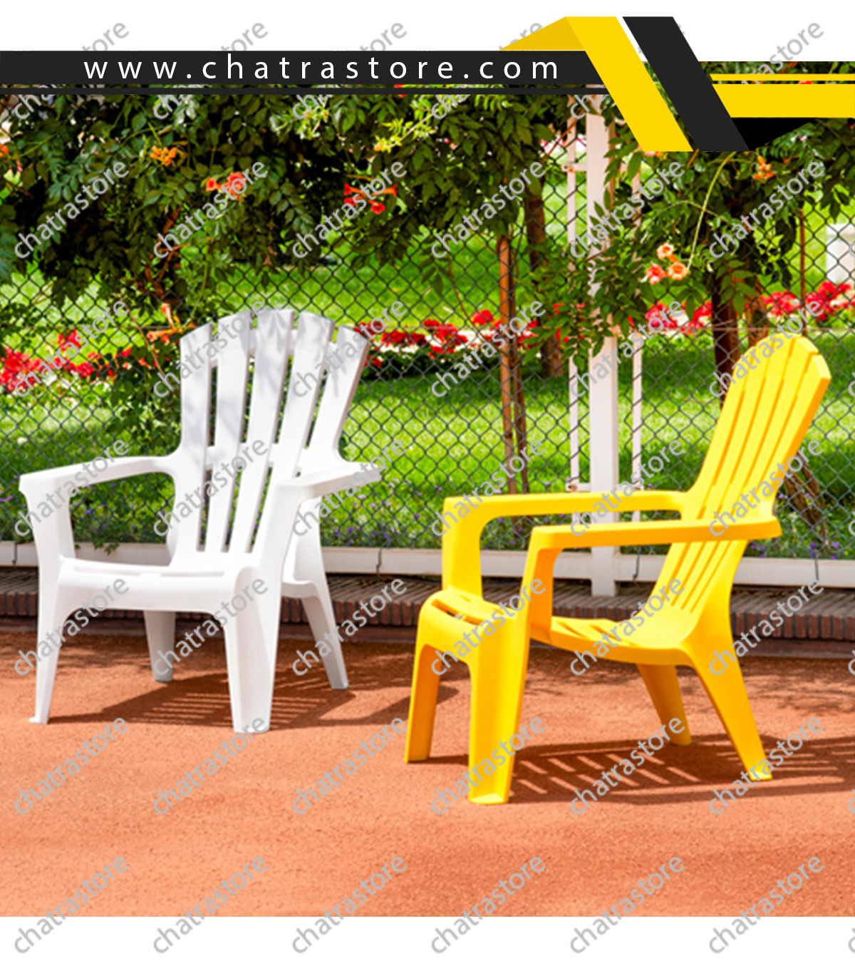 صندلی پلاستیکی پولاد مدل ماسکوکا(بسته 4عددی)