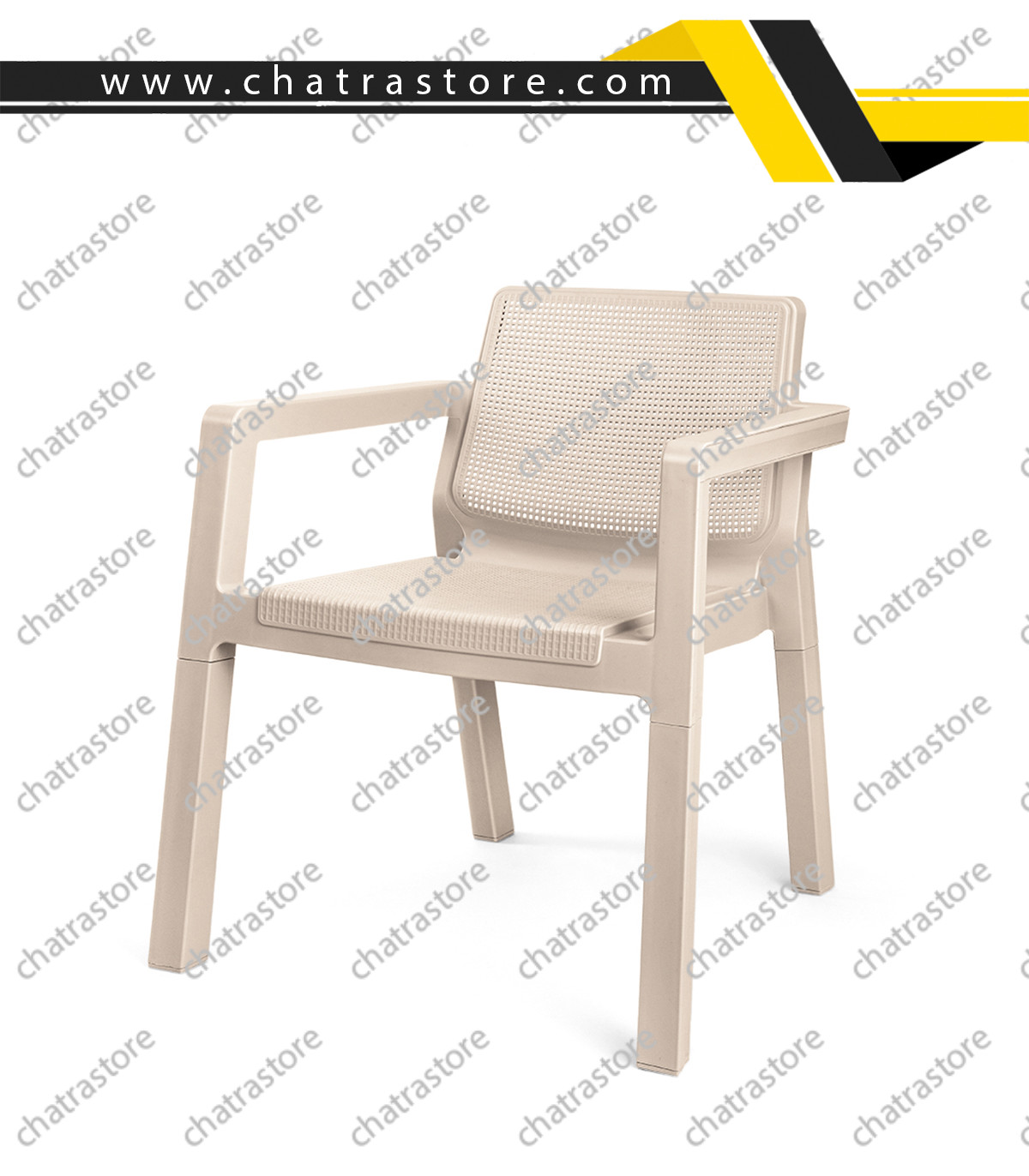 مبل پلاستیکی پولاد مدل پالما (بسته 4 عددی)