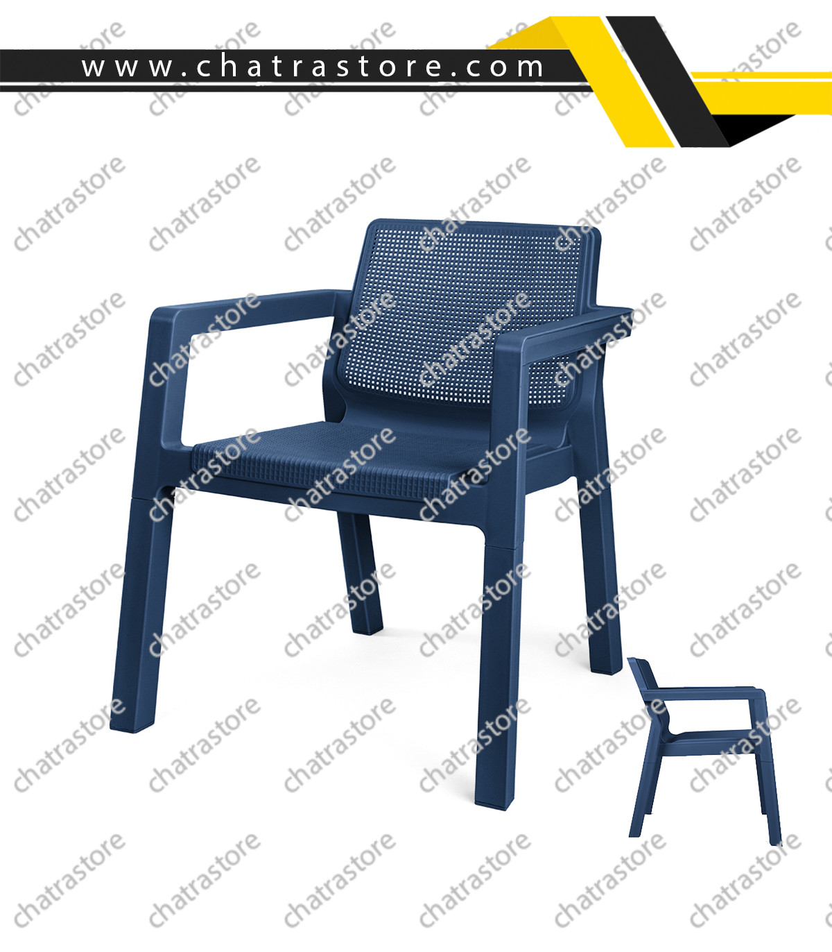 مبل پلاستیکی پولاد مدل پالما (بسته 4 عددی)