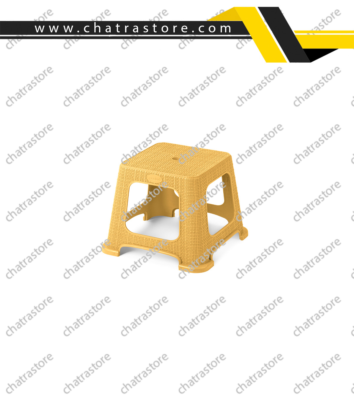 چهارپایه حصیری پولاد - کوتاه