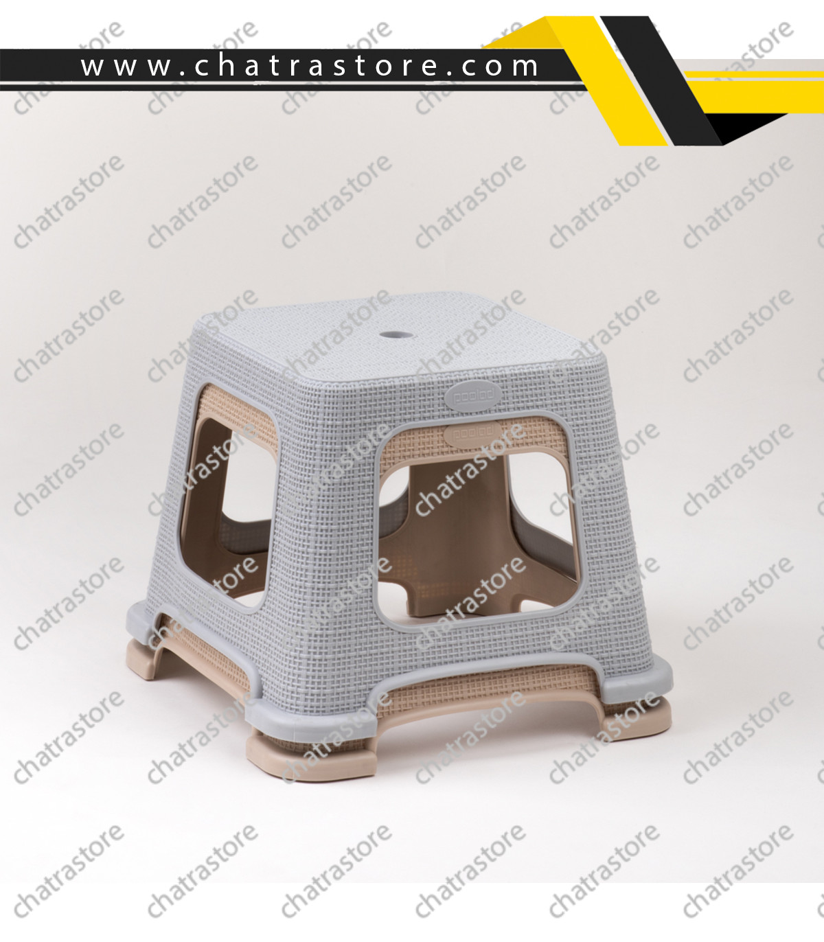 چهارپایه حصیری پولاد - کوتاه