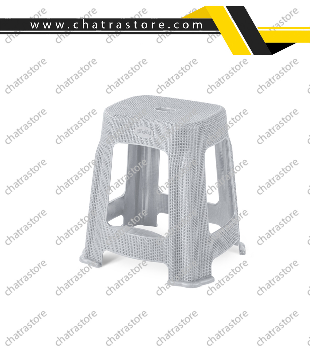 چهارپایه حصیری پولاد - متوسط پله دار