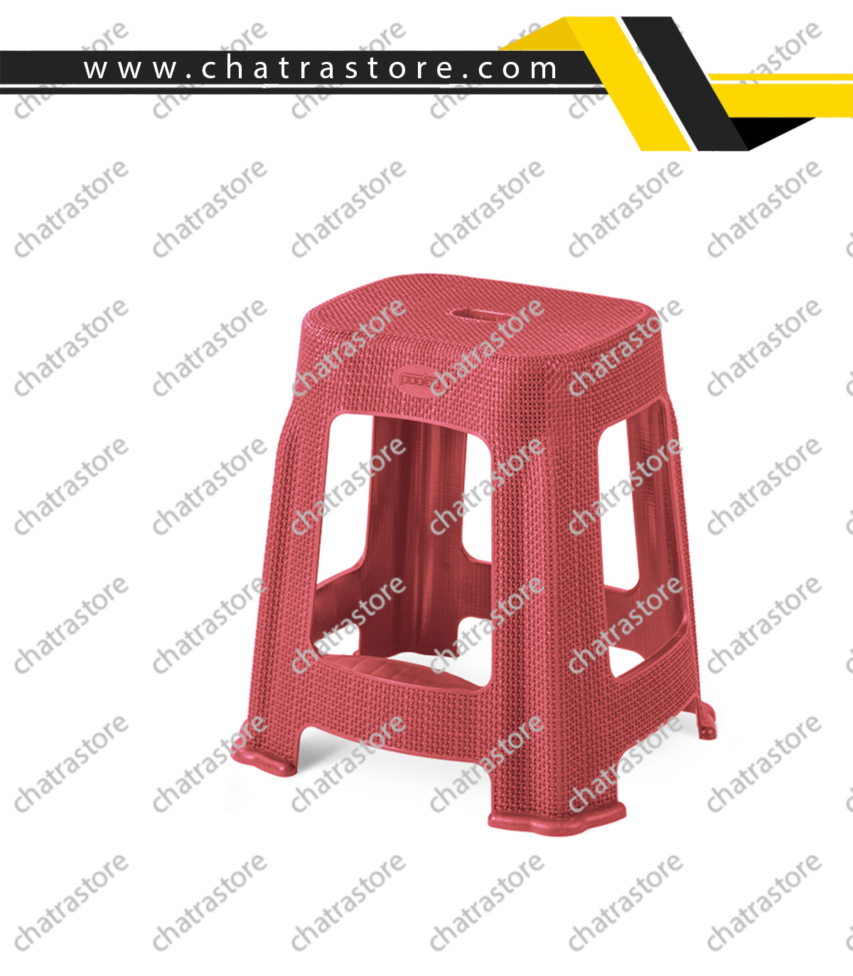 چهارپایه حصیری پولاد - متوسط پله دار