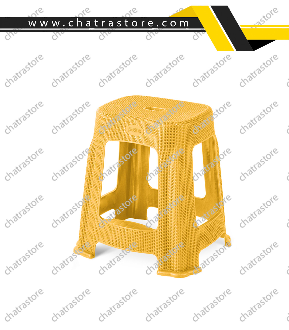 چهارپایه حصیری متوسط پله دار پولاد (بسته 6عددی)