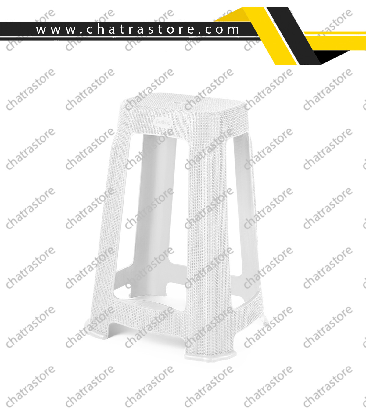 چهارپایه بلند پله دار حصیری پولاد(بسته 6عددی)