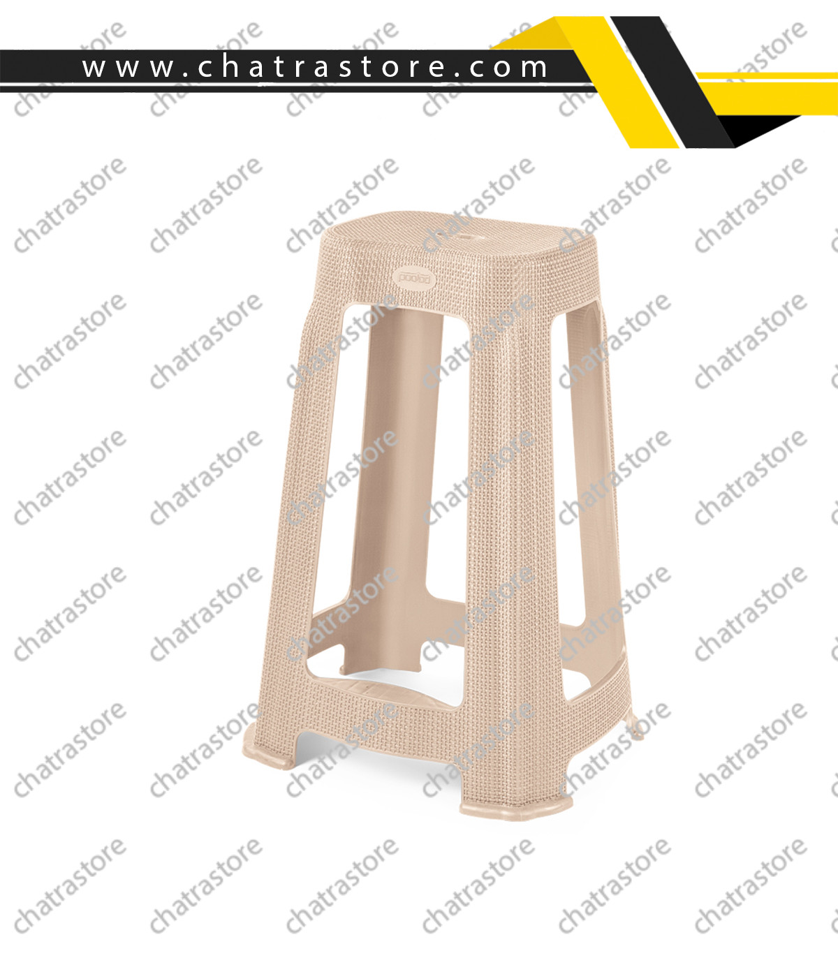 چهارپایه بلند پله دار حصیری پولاد(بسته 6عددی)