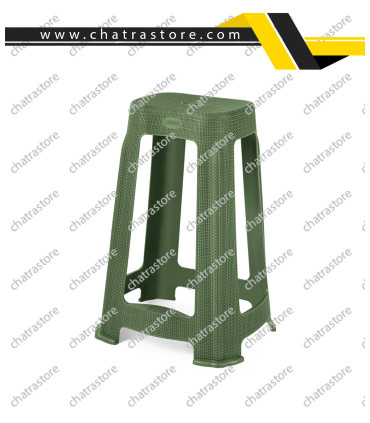 چهارپایه بلند پله دار حصیری پولاد(بسته 6عددی)