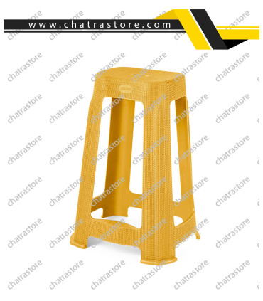 چهارپایه بلند پله دار حصیری پولاد(بسته 6عددی)