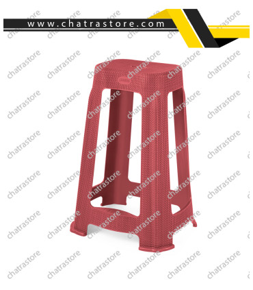 چهارپایه بلند پله دار حصیری پولاد(بسته 6عددی)