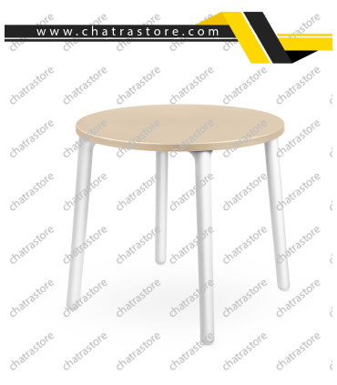 میز گرد پلیمری پولاد مدل لیرا