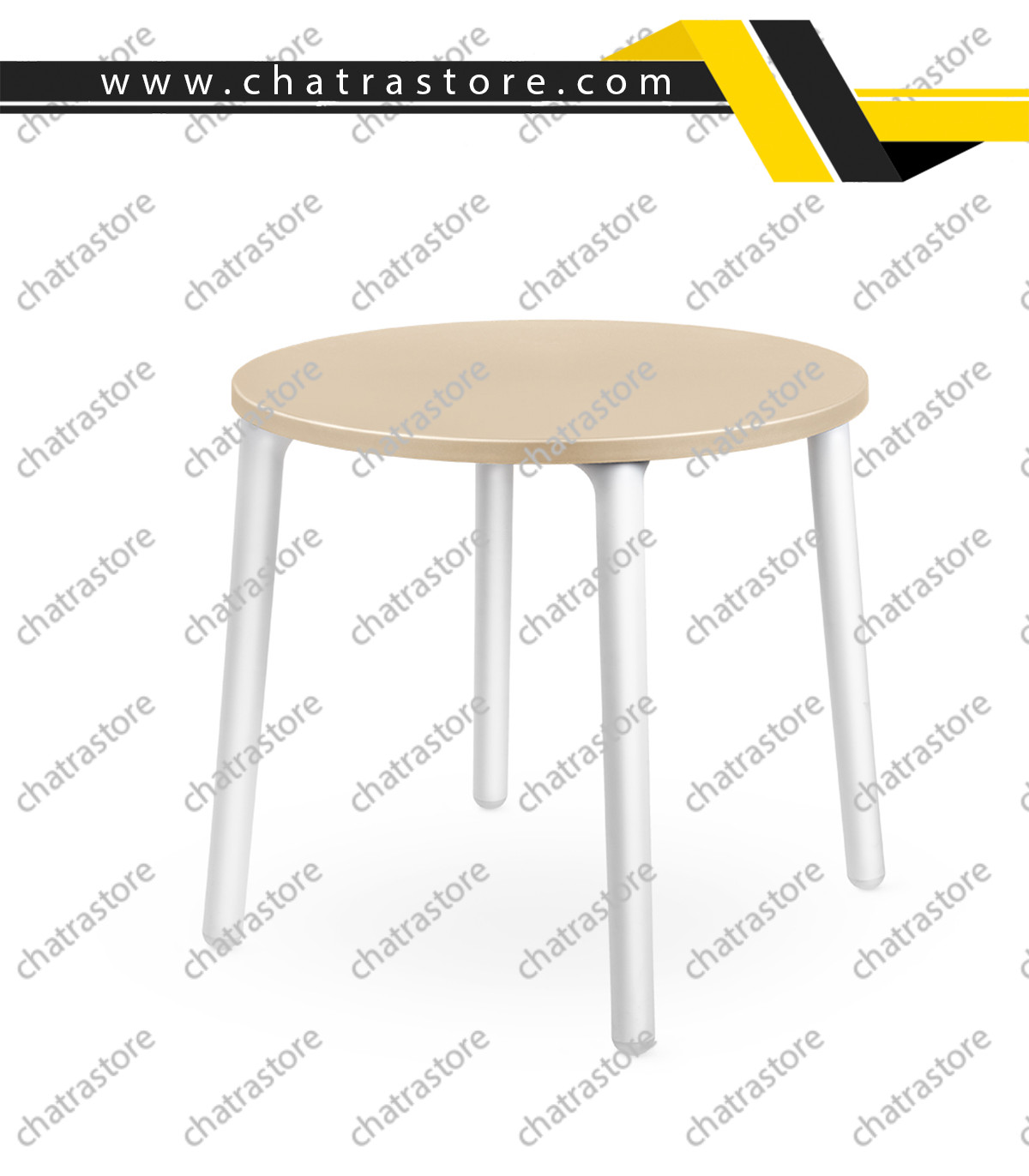 میز گرد پلیمری پولاد مدل لیرا