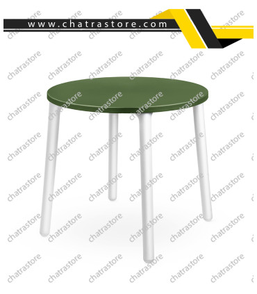 میز گرد پلیمری پولاد مدل لیرا