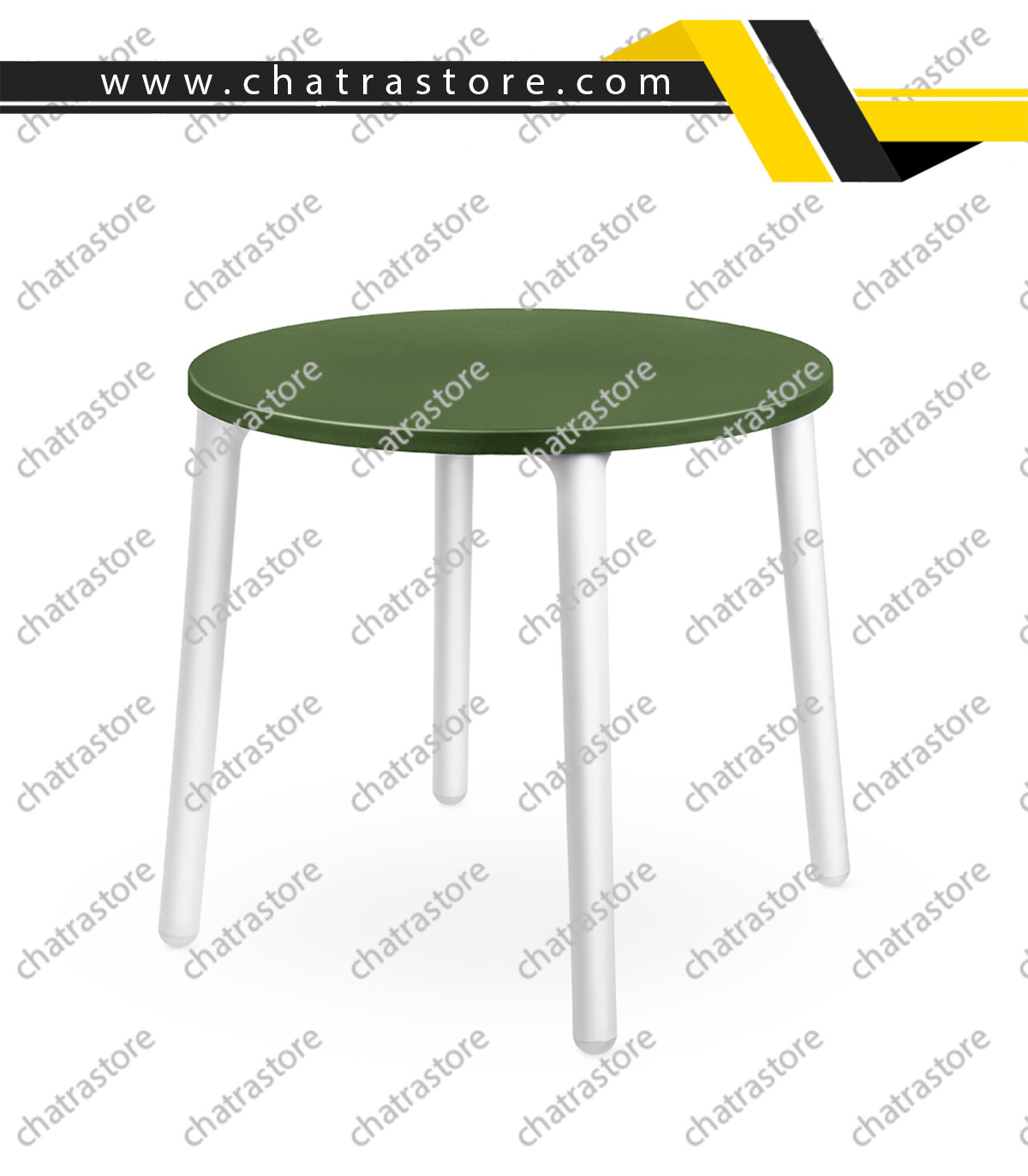 میز گرد پلیمری پولاد مدل لیرا