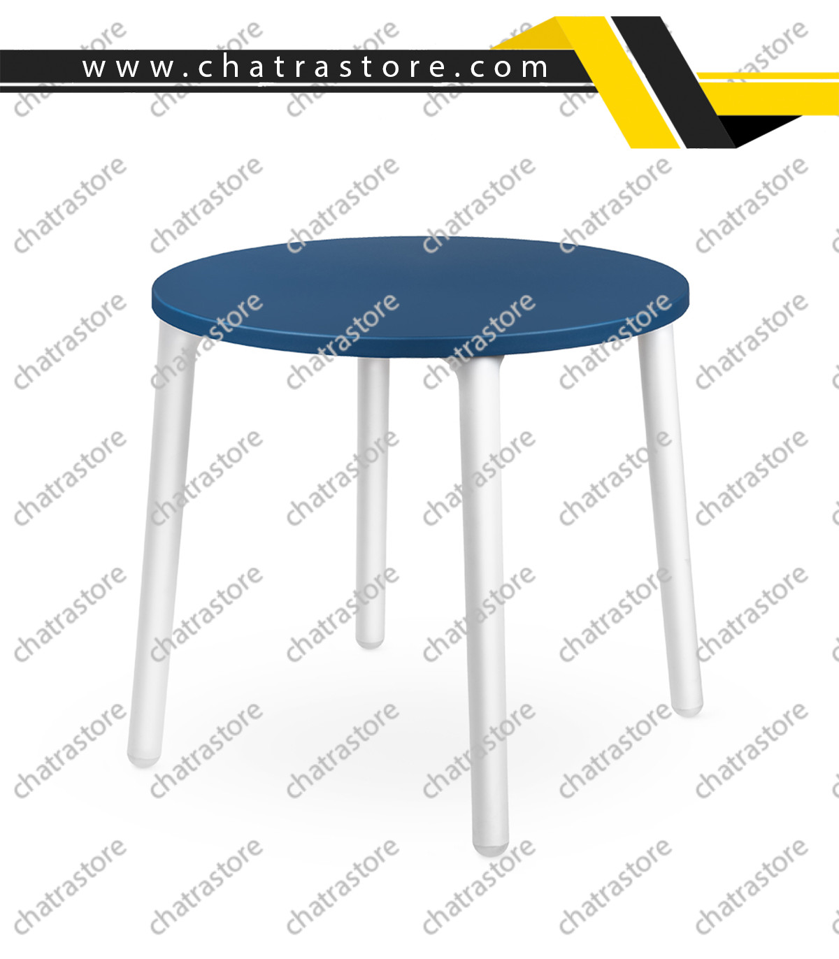 میز گرد پلیمری پولاد مدل لیرا