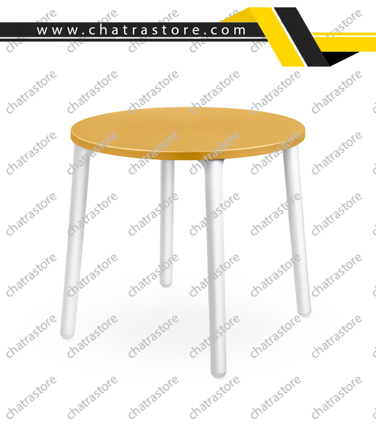 میز گرد پلیمری پولاد مدل لیرا