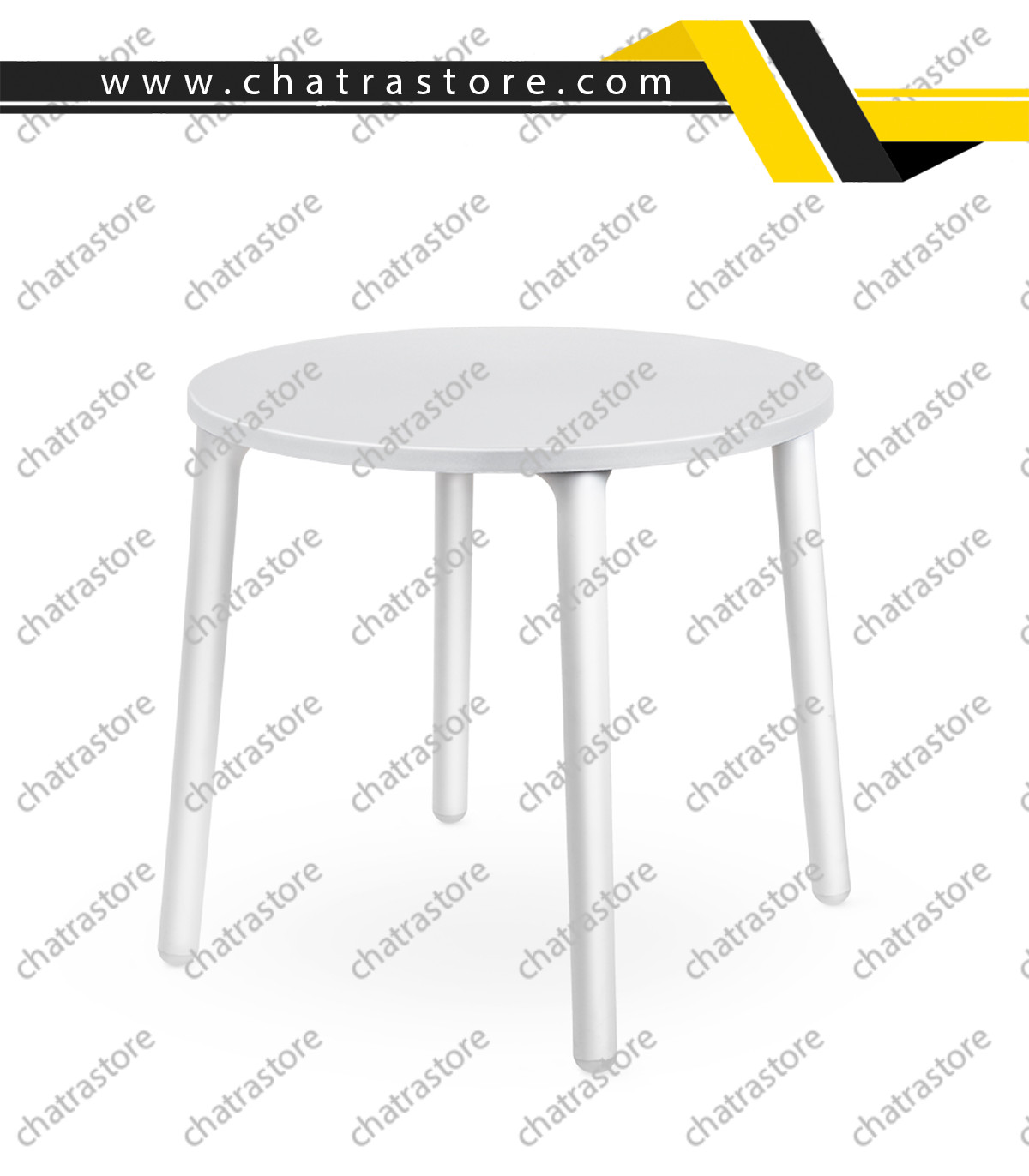 میز گرد پلیمری پولاد مدل لیرا