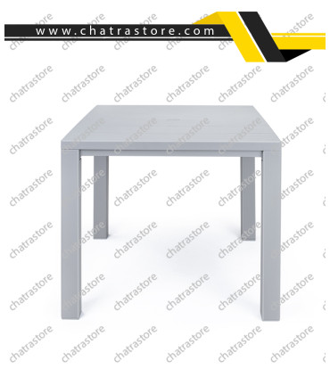 میز مربع پلیمری پولاد مدل جاسمین 4 نفره