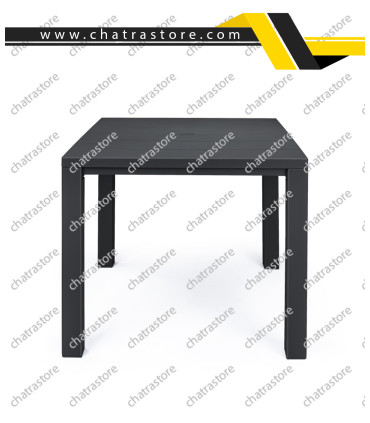 میز مربع پلیمری پولاد مدل جاسمین 4 نفره