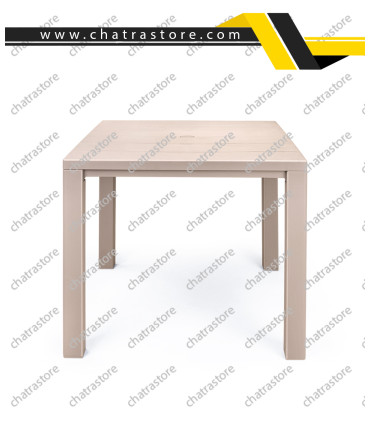 میز مربع پلیمری پولاد مدل جاسمین 4 نفره