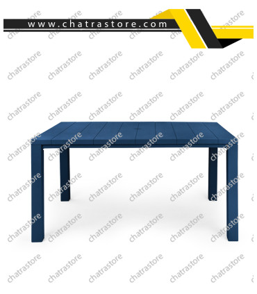 میز مستطیل پلیمری پولاد مدل جاسمین 6 نفره
