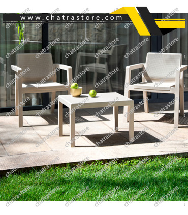 میز عسلی پلیمری پولاد مدل پالما