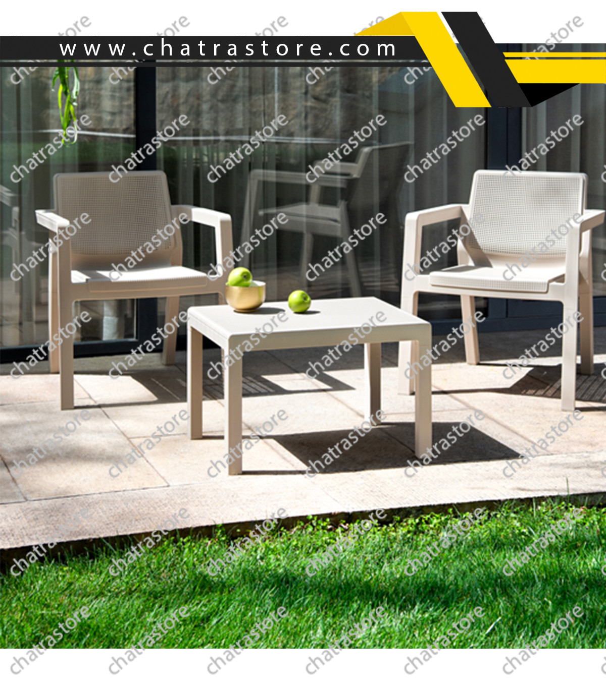 میز عسلی پلیمری پولاد مدل پالما