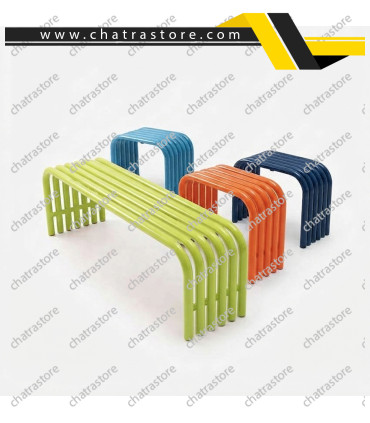 نیمکت حیاطی فلزی مدرن طول 1.5 متر
