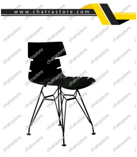 صندلی پلاستیکی مرجان پایه ایفلی برند B&D