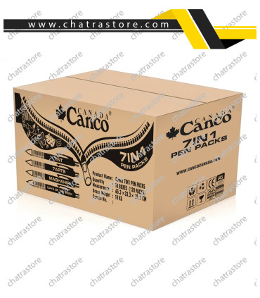 پک کادوئی خودکار 7 عددی تینت برند canco نوک 0.7