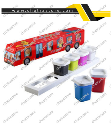 خمیر خلاقیت سبک برند CANCO مثلثی - 6 رنک اتوبوسی