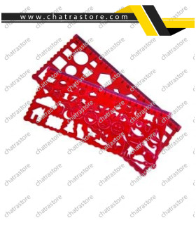 ست 2تکه شابلون CANCO مدل ژله ای طرح اعداد و اشکال – بسته 48 ستی