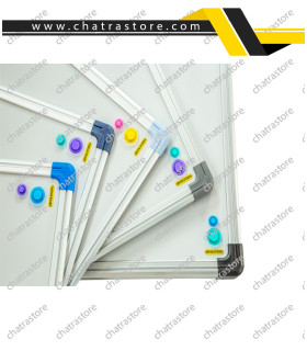 تخته وایت برد مغناطیسی برند پارسیان برد مدل کتیبه ابعاد 250*125