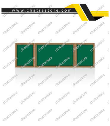 تخته گرین برد مغناطیسی پارسیان برد مدل سه لنگه ابعاد 400*100