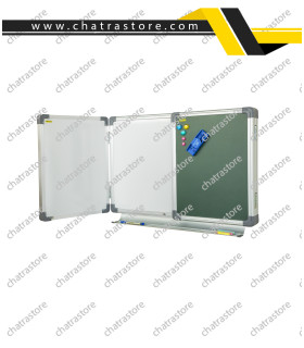 تخته وایت برد و گرین برد کشویی برند پارسیان برد مدل پارسیان ابعاد 400*100