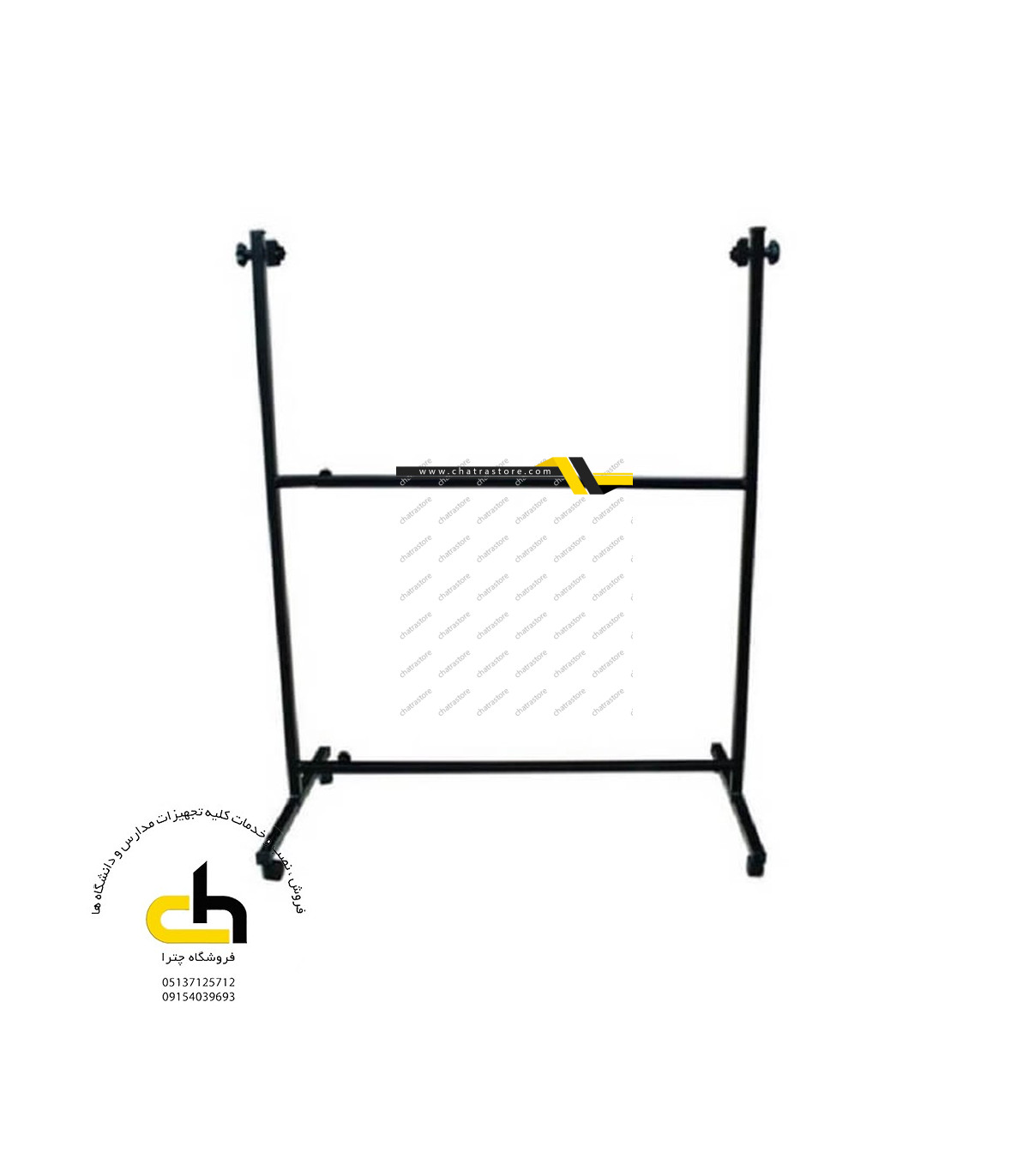 پایه متحرک اعلانات ساده و تابلو وایت برد 4 سانتی متر