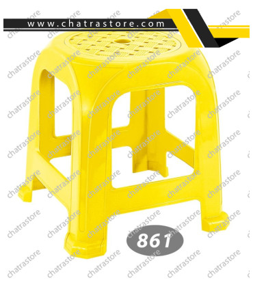 چهارپایه پلاستیکی حصیری متوسط برند ناصر مدل پافیلی کد 861