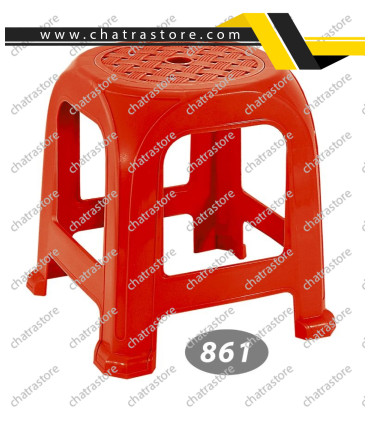 چهارپایه پلاستیکی حصیری متوسط برند ناصر مدل پافیلی کد 861