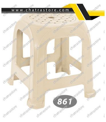 چهارپایه پلاستیکی حصیری متوسط برند ناصر مدل پافیلی کد 861