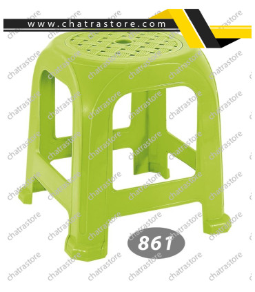 چهارپایه پلاستیکی حصیری متوسط برند ناصر مدل پافیلی کد 861