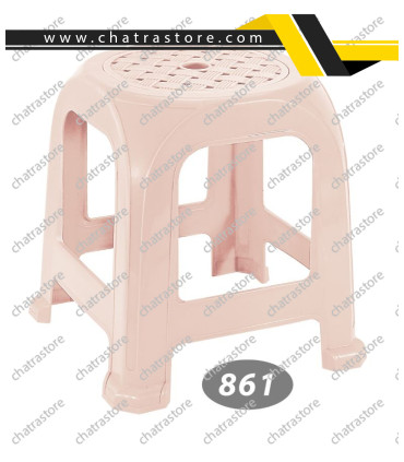 چهارپایه پلاستیکی حصیری متوسط برند ناصر مدل پافیلی کد 861