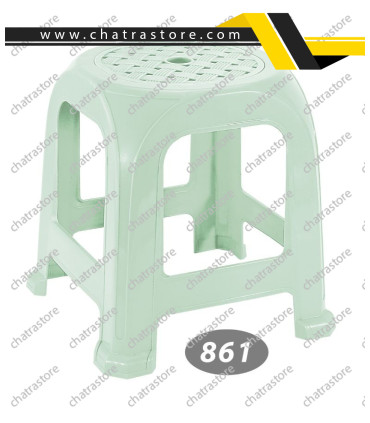 چهارپایه پلاستیکی حصیری متوسط برند ناصر مدل پافیلی کد 861