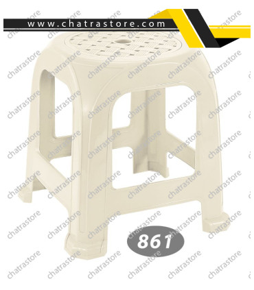 چهارپایه پلاستیکی حصیری متوسط برند ناصر مدل پافیلی کد 861