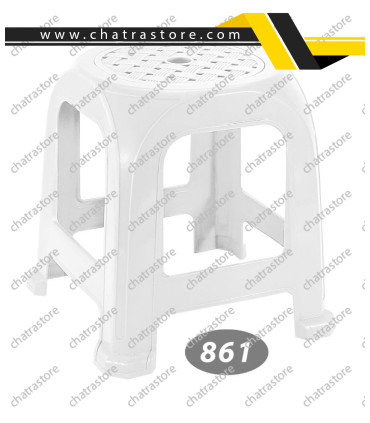 چهارپایه پلاستیکی حصیری متوسط برند ناصر مدل پافیلی کد 861