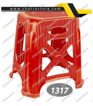 چهارپایه پلاستیکی بلند  برند ناصر مدل گلدیس کد 1317