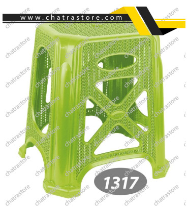 چهارپایه پلاستیکی بلند  برند ناصر مدل گلدیس کد 1317