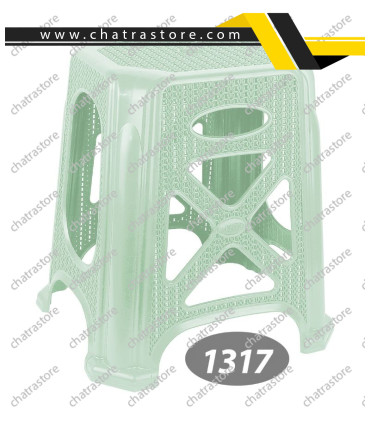 چهارپایه پلاستیکی بلند  برند ناصر مدل گلدیس کد 1317